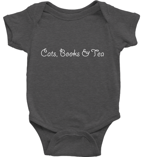 Cats Books & Tea Toddler Kids Tee Youth T-Shirt Baby Bodysuit Cute Book Cat Love - Picture 32 of 34