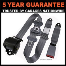 Universal fit for Toyota Seat Belt Front Rear 3 Point safety Strap Seatbelt Grey