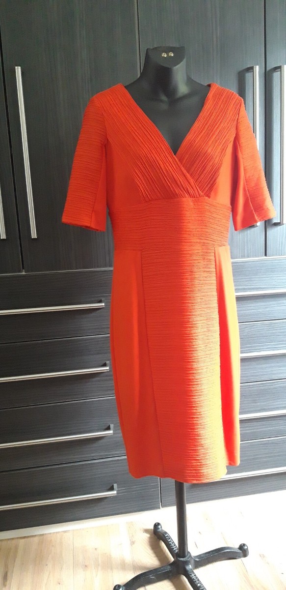 Hobbs Orange Dress Hobbs Carlota Dress Nue By Shani Orange