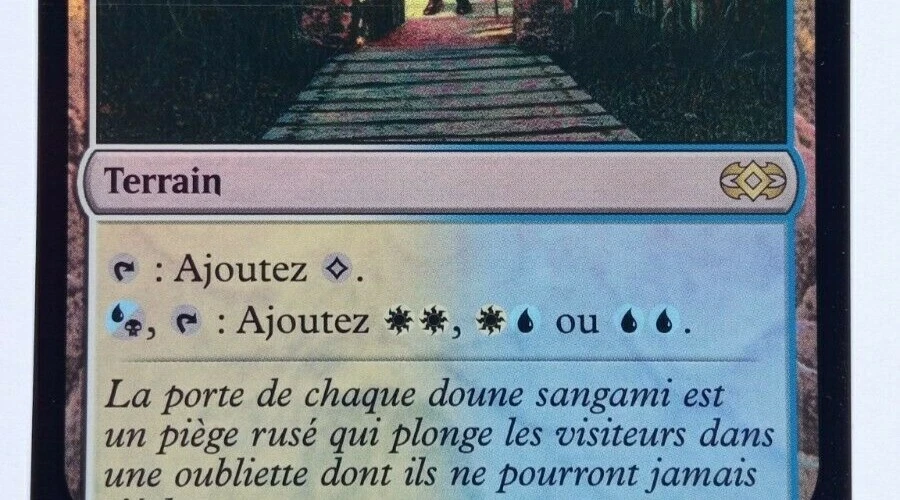 Mystic Gate FOIL French Mtg MISPRINT Wrong mana symbol. B instead W - Imagen 2 de 4