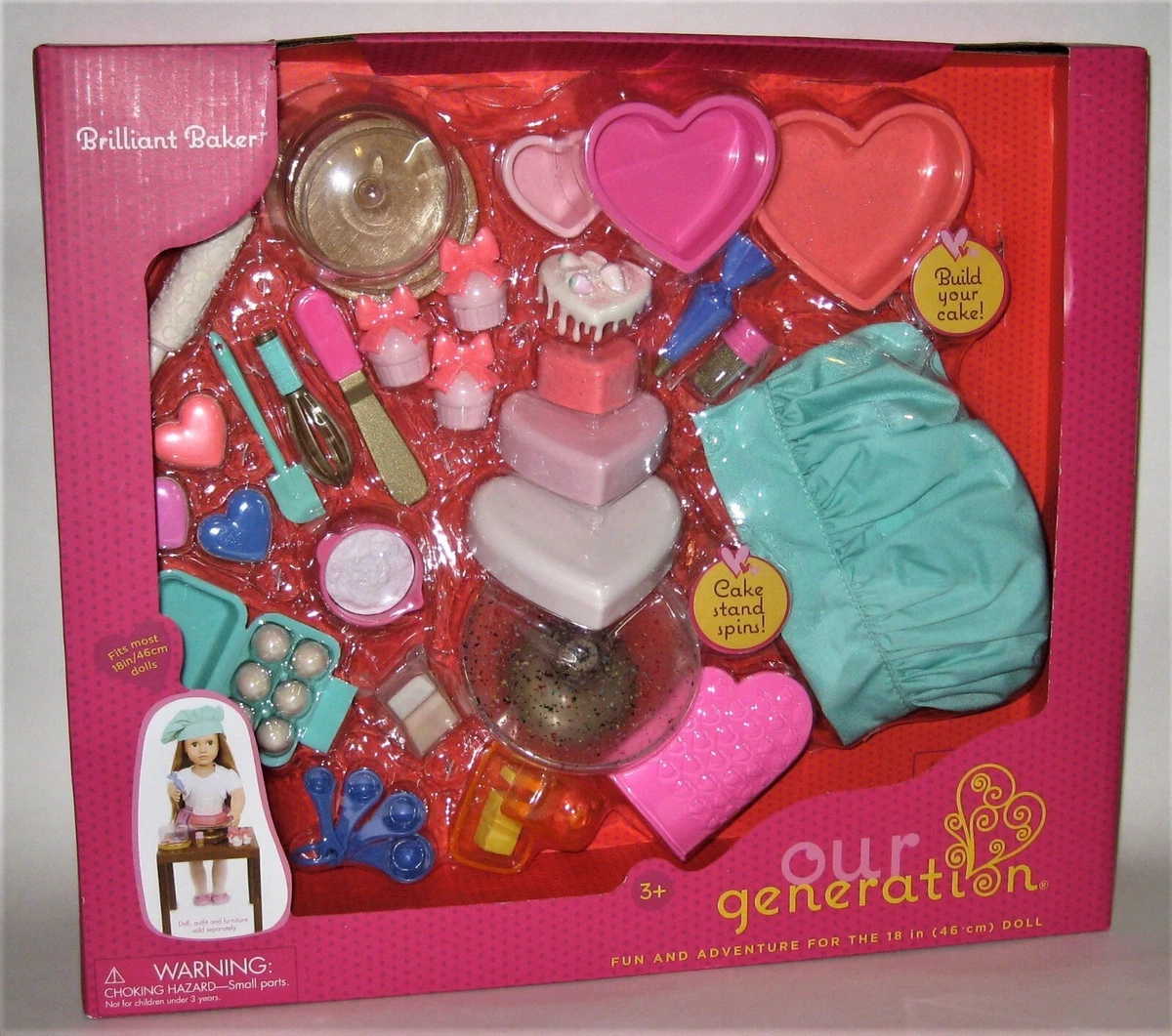 Our Generation BRILLIANT BAKER Accessory Set for 18
