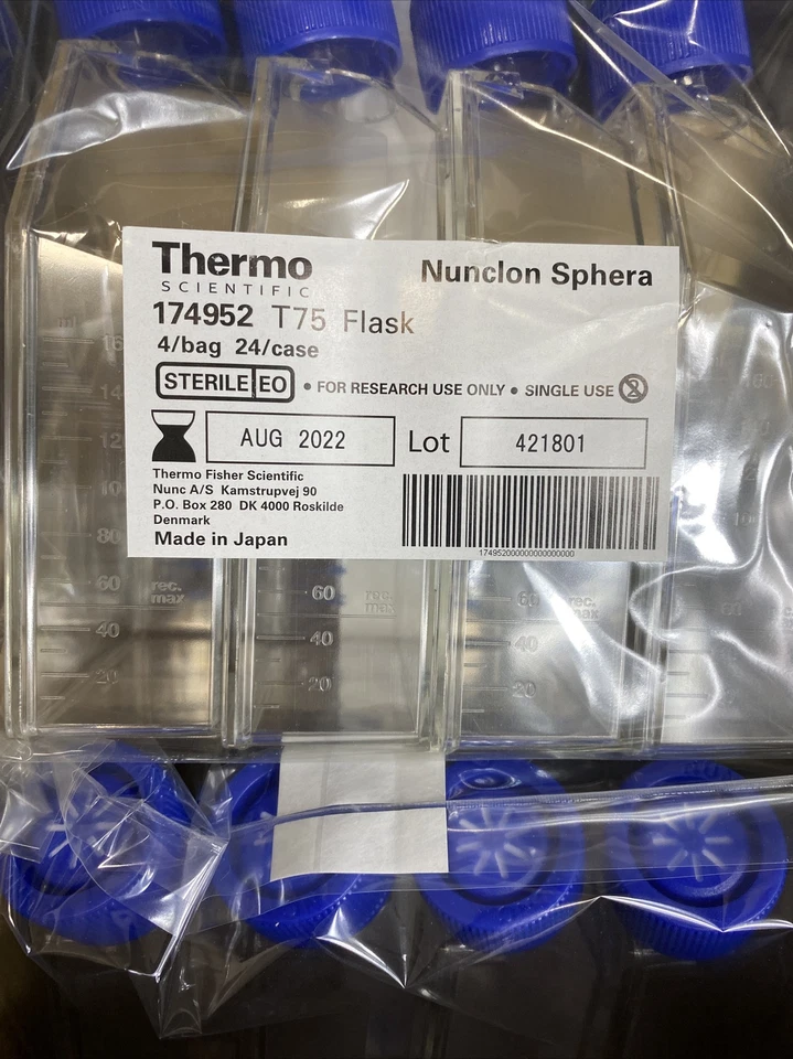 Thermo Scientific Culture Flask with Filter Cap 75 cm2 PP Total of 24 Flasks - Image 3 of 4