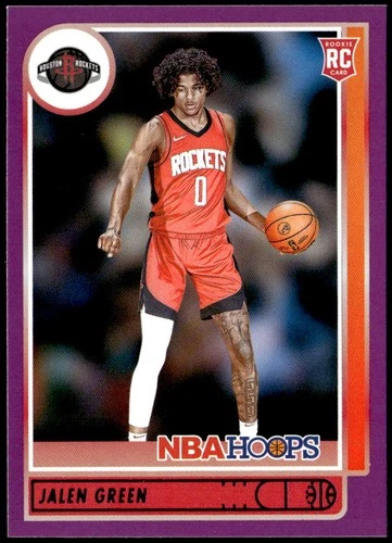 2021-22 Hoops #218 Jalen Green Purple Rookie E1