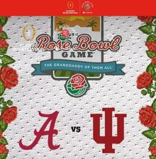ROSE BOWL PROGRAM 2026 CFP * INDIANA HOOSIERS v ALABAMA CRIMSON TIDE GRANDDADDY 
