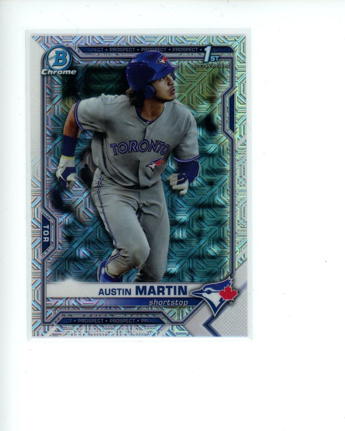 2021 Bowman Chrome Mega Box Refractor #BCP87 Austin Martin 1st