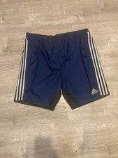 vintage adidas three stripe Blue Black White Shorts Size Medium