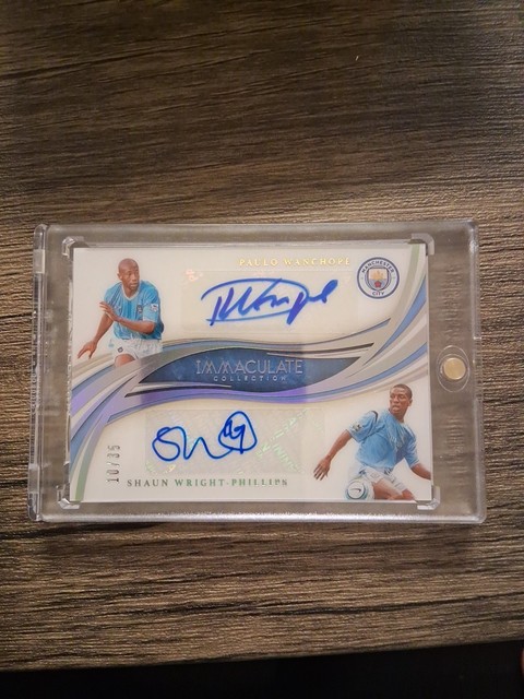 PANINI IMMACULATE COLLECTION : PAULO WANCHOPE/WRIGHT PHILLIPS DUAL AUTO CARD /35