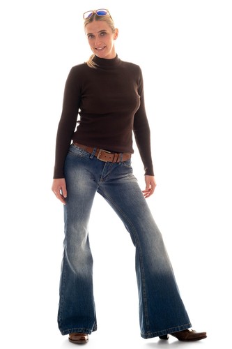 Comycom Damen Jeans Schlaghose STAR HIGHWAY - Bild 6 von 9