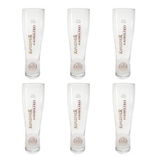 6x Kapuziner alkoholfrei Bierglas Weizen 0,5l  Glas Bier Hefeweizen Gläser