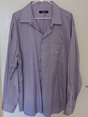 Murano Herren Hemd Oxford Dress Shirt Langarm  Gr. 36 Flieder