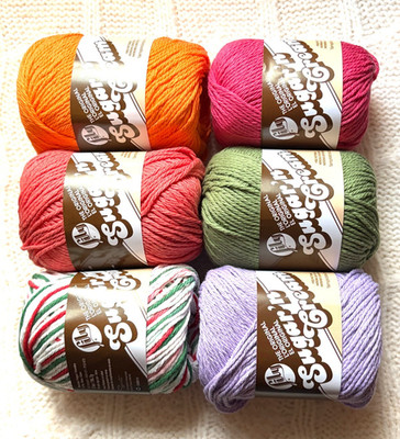 Konvolut 6 Knäuel - 6 aus 18 Farben wählbar - Lily Sugar  n Cream Garn