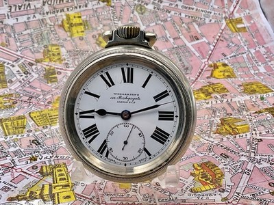 Winegartens Cortebert Cal 534 Railway Regulator Pocket Watch, White Dial