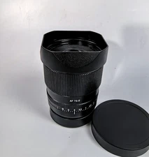 Square Metal Aluminium alloy Lens Hood with Cap For TTArtisan 75mm F2 Lens