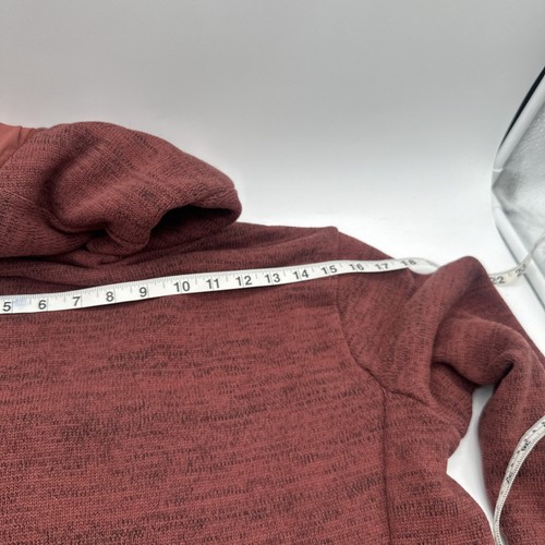 Kuhl Hoodie Women’s M Burgundy Zip-Up Fleece Sweatshirt Hooded Ascendyr Jacket - Picture 5 of 7