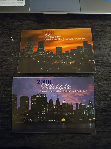 2008 US Mint Uncirculated Coin Set Denver & Philadelphia Mints - Picture 1 of 9