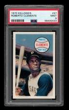 1970 Kellogg's Set-Break # 27 Roberto Clemente PSA 9 MINT