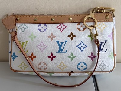 Original Louis Vuitton Pochette Accessoires Monogram Multicolor Weiß,