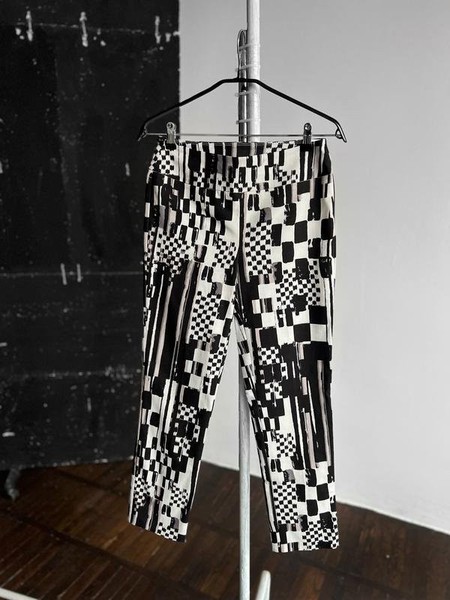 Women Joseph Ribkoff Trousers Black White Abstract