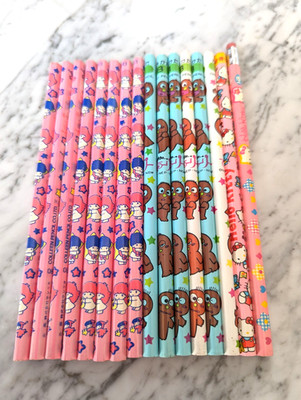 Sanrio Little Twin Kiki & Lala, Hello Kitty, Vintage Bleistift, 1976, 1989, NHK Japan