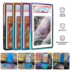 Magnetic Metal Slabs Protector for PSA Graded Cards UV-Resistant Case Sleeves