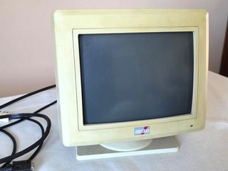 AMSTRAD PC12 HRCD HIGH RESOLUTION COLOUR DISPLAY VGA MONITOR PC12HRDC 100% OK