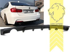 Heckansatz Heckspoiler Diffusor f�r BMW F30 Limo F31 Touring f�r M-Paket 1-Rohr