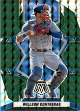 2021 MOSAIC GREEN PRIZM WILLSON CONTRERAS CHICAGO CUBS #214 NM-MT