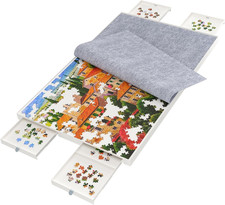 1500 Pieces Puzzle Board with Drawers and Cover,35"X27"Portable Jigsaw Puzzle Ta