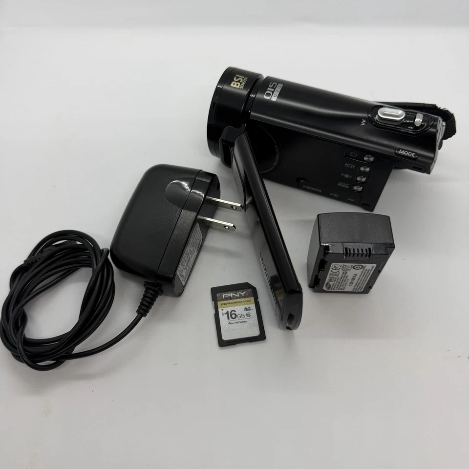 Samsung HMX-H300BN Camcorder Full HD 1080p 30x Zoom W/ Charger & 16gb Card - Image 2 of 4