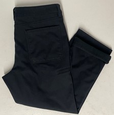 Weatherproof Vintage Men's Fleece Lined Stretch Utility Canvas Pant 40x30 BLACK