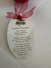 Department 56  RED CARDINAL Acrylic Ornament. With “Cardinal Messenger” Poem Tag — photo 3