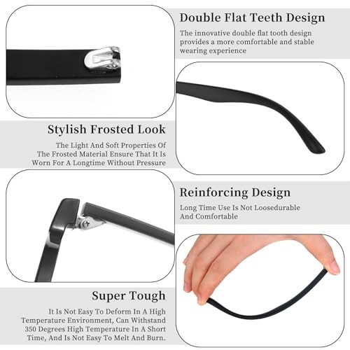 KALIONE 1 Pair Glasses Arm Replacement, Glasses Legs Replacement Eyeglass Arm 