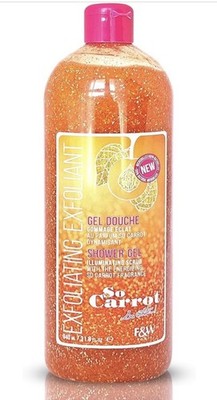 F&W So Carrot Exfoliating Shower Gel 31.8 Fl Oz 940ml Brightening Scrub Body  