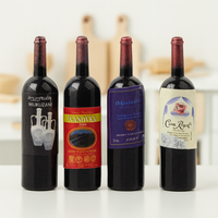 Miniatur Weinflaschen 4-Teilig Wichtel ZubehöR Wein WichtelküChe Lebensmittel