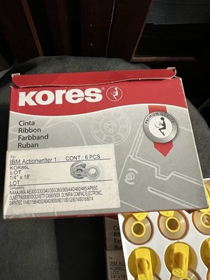 Lot of 16 Kores KOR86L Typewriter Printer Ribbons IBM Olivetti AS-IS