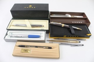 Bolígrafos Cross Biros Inc Vintage Chapados en Oro En Caja Century Classic