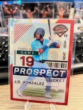 2024 Panini Prospect Edition - J.D. Gonzalez #116 Red Ice Prizm (RC)