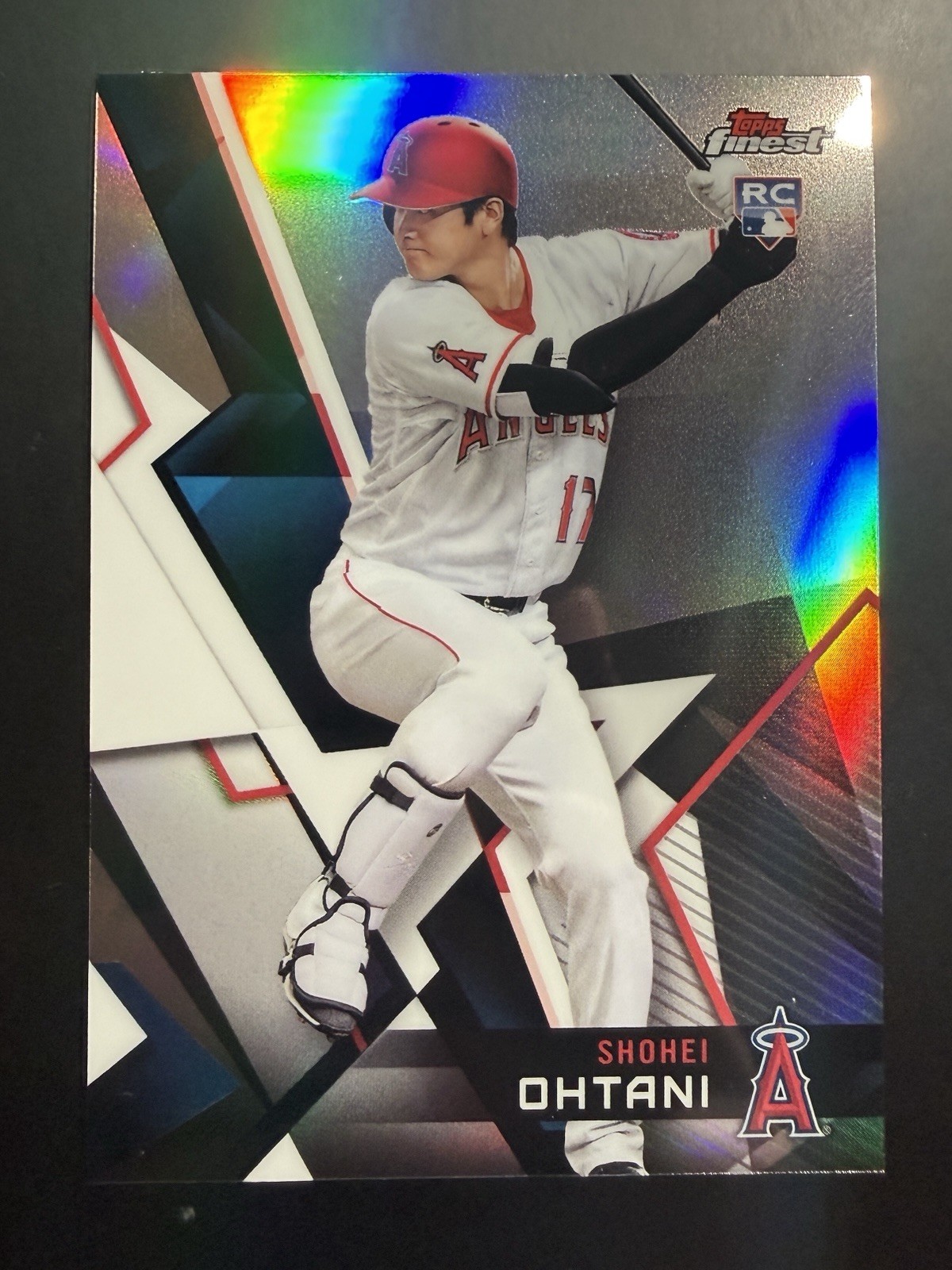 2018 Topps Finest Shohei Ohtani Rookie #100 Angels Baseball MLB Refractor 