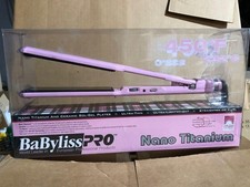 BaBylissPRO Nano Titanium Ultra-Thin Flat Iron Fast Titanium Ceramic Curler Pink