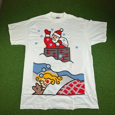 Vintage 1996 United States Postal Service (USPS) Christmas Graphic T-Shirt Sz XL