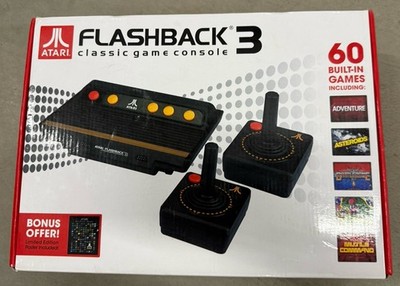 Atari Flashback 3 Home Console Black w/ Controllers & 60 Built-in Games