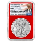 2025 (W) $1 American Silver Eagle NGC MS69 Trump Label Red Core