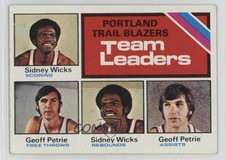 1975-76 Topps Team Leaders Sidney Wicks Geoff Petrie #131 17qs