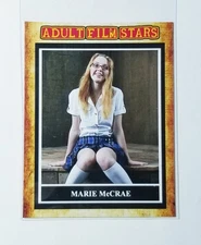 MARIE McCRAE ADULT FILM STARS CUSTOM ART CARD WITH MYSTERY BACK