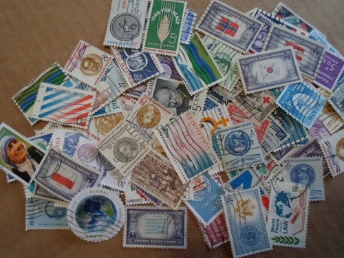 Collection 100 US stamps - 250th Birthday series-#17 International Affairs, etc.