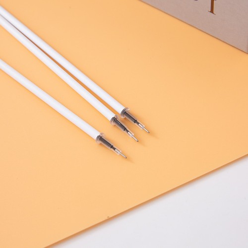 100 Pieces White Shell Black Iink Refill 0.5mm Gel Pen Refill Home Supplies - Picture 3 of 9