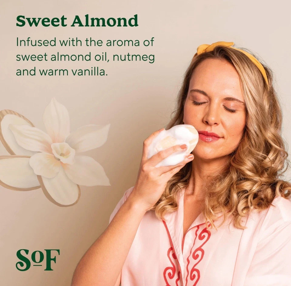SOF Triple Milled Soap Bar Sweet Almond -- 6 oz   4 pack - Image 2 of 3