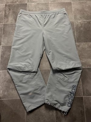 Adidas Trackpants vintage Retro y2k Herren Jogginghose baggy grau Größe L.