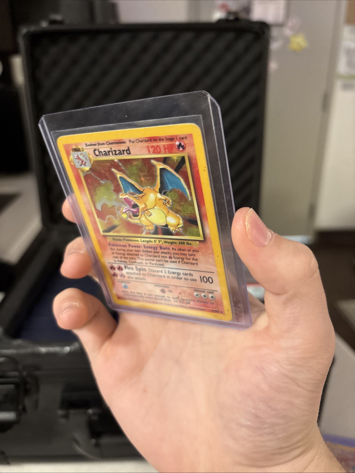 Pokmon TCG Charizard 4102 Base Set Unlimited Holo Rare MP G2U view 5