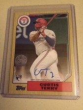 2022 Topps Curtis Terry AUTOGRAPH 1987 Topps #87BA-CT Rookie Baseball Card